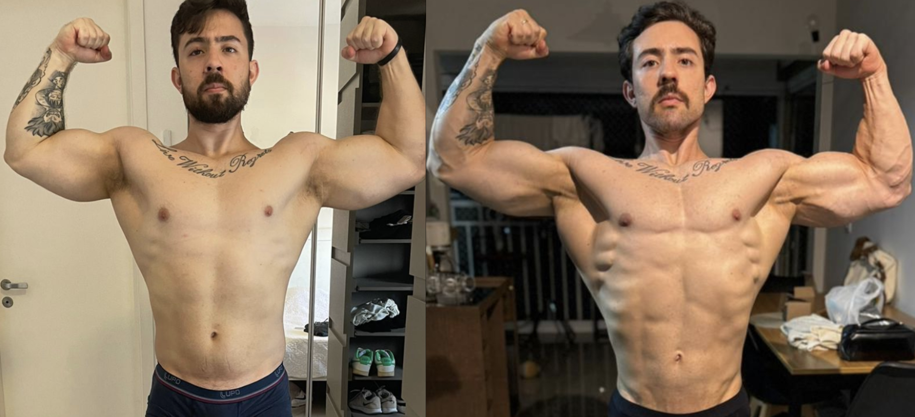 Antes e depois – aluno Filipe Ribeiro
