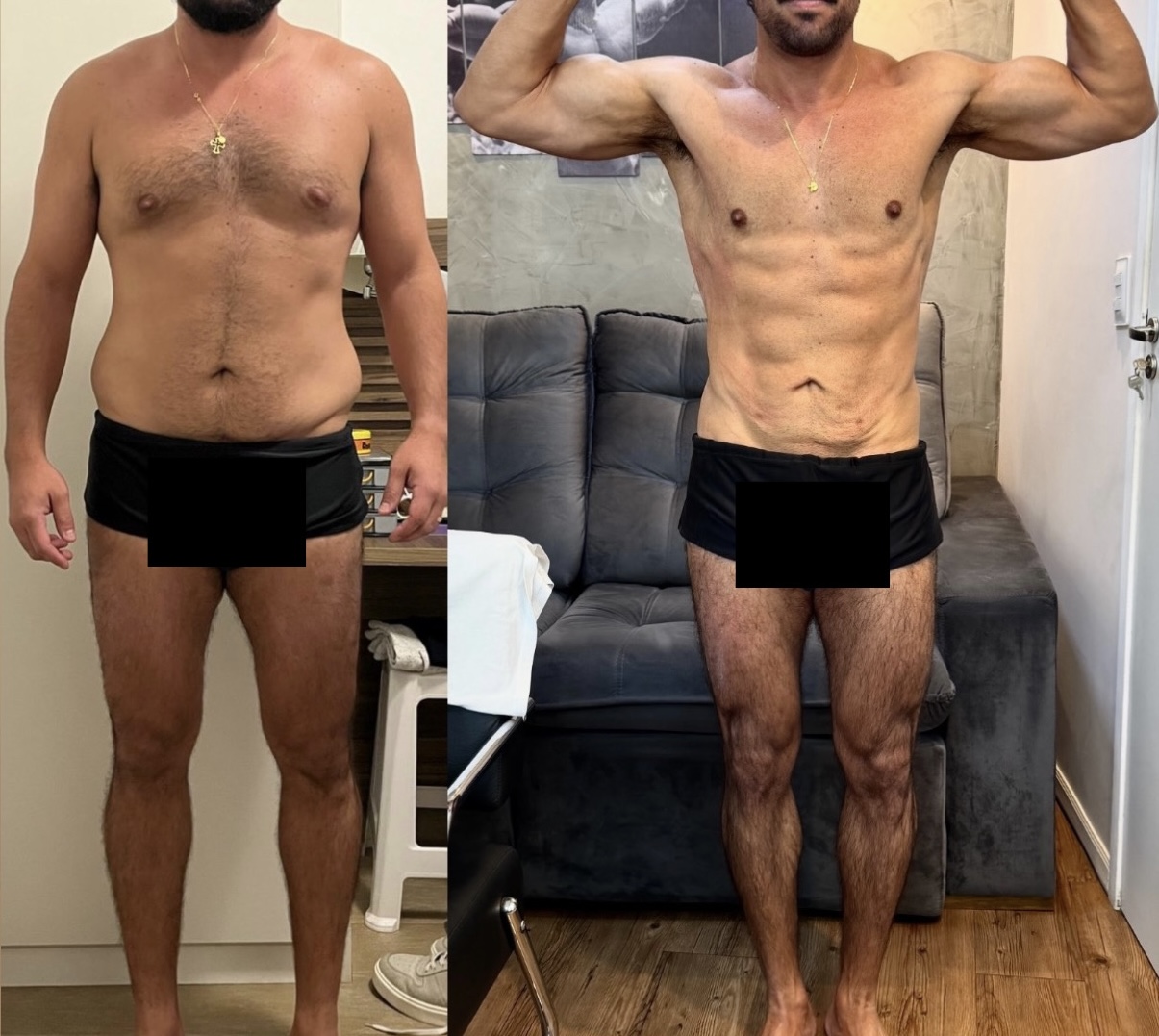 Antes e depois – aluno Lucas Borges
