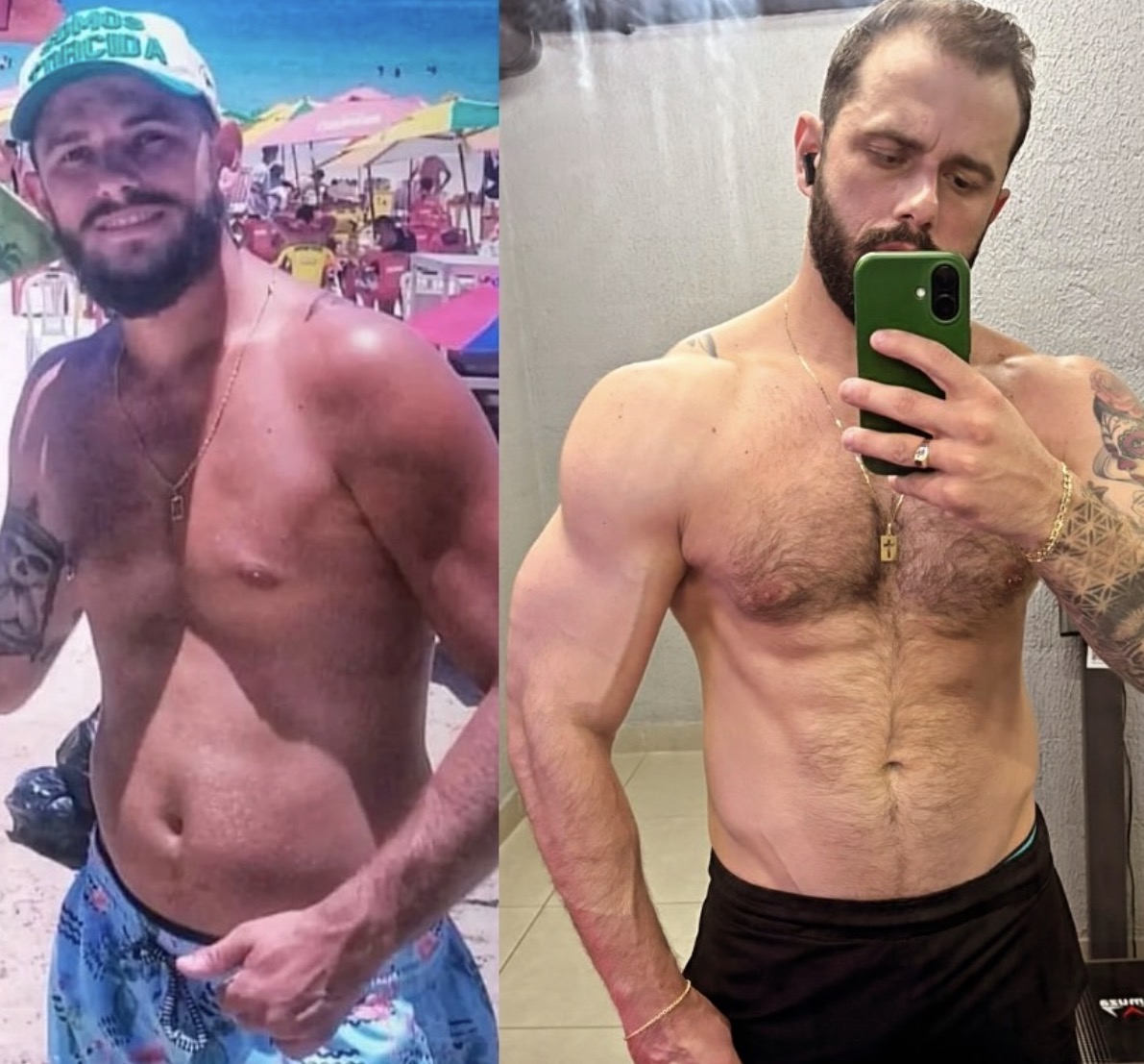 Antes e depois – aluno Elizeu Junior