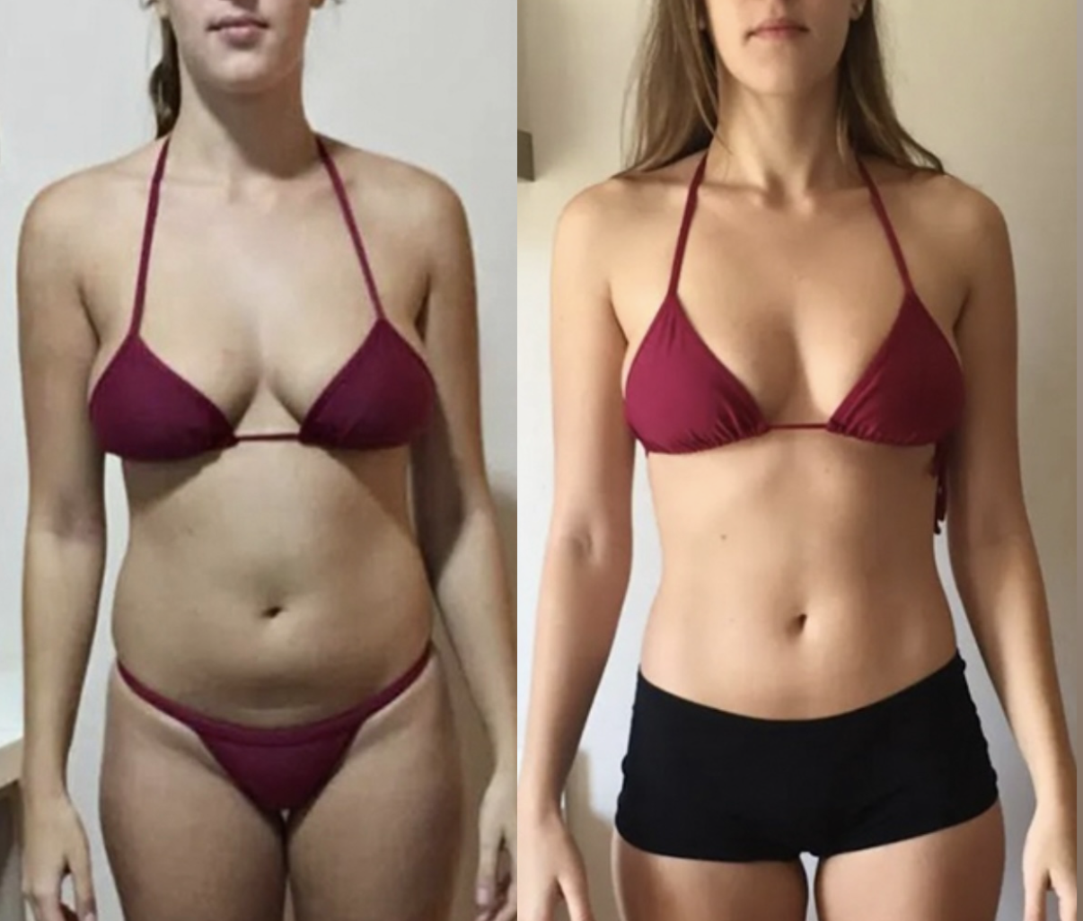 Antes e depois – aluno Giovanna Silvério