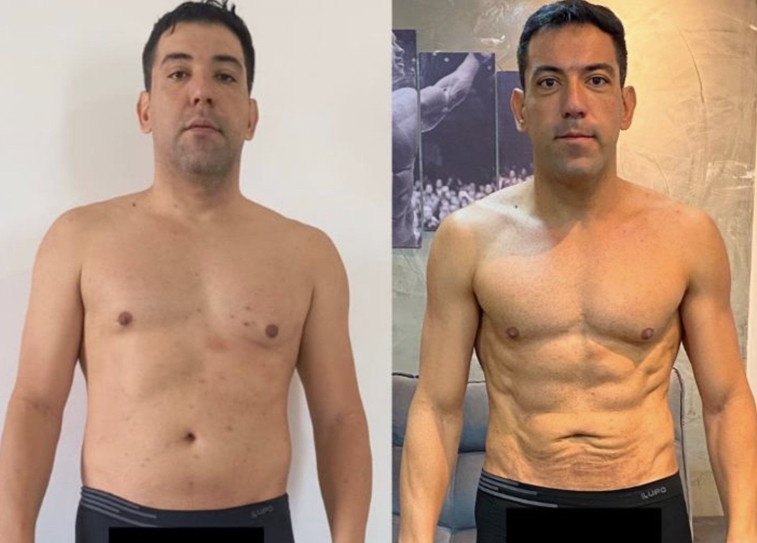 Antes e depois – aluno André Manzanos