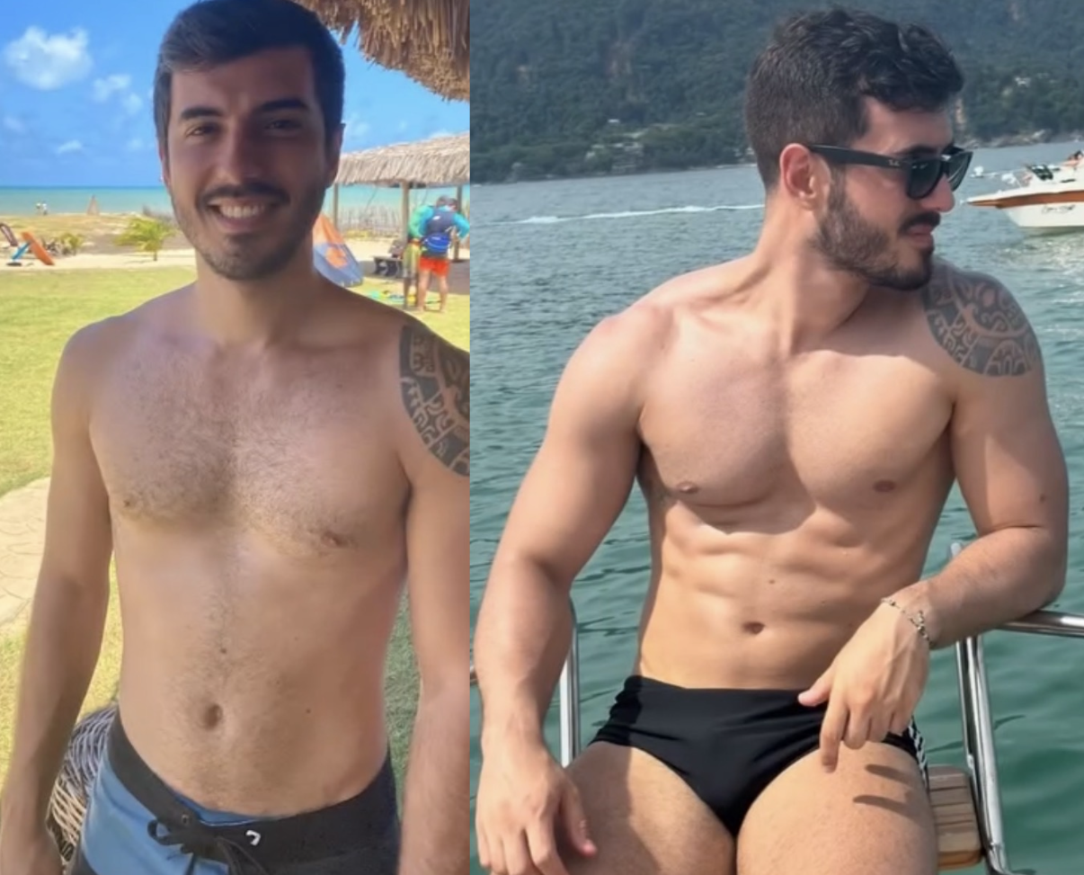 Antes e depois – aluno Ian Moro