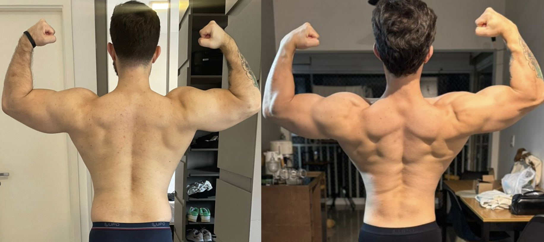 Antes e depois – aluno Filipe Ribeiro