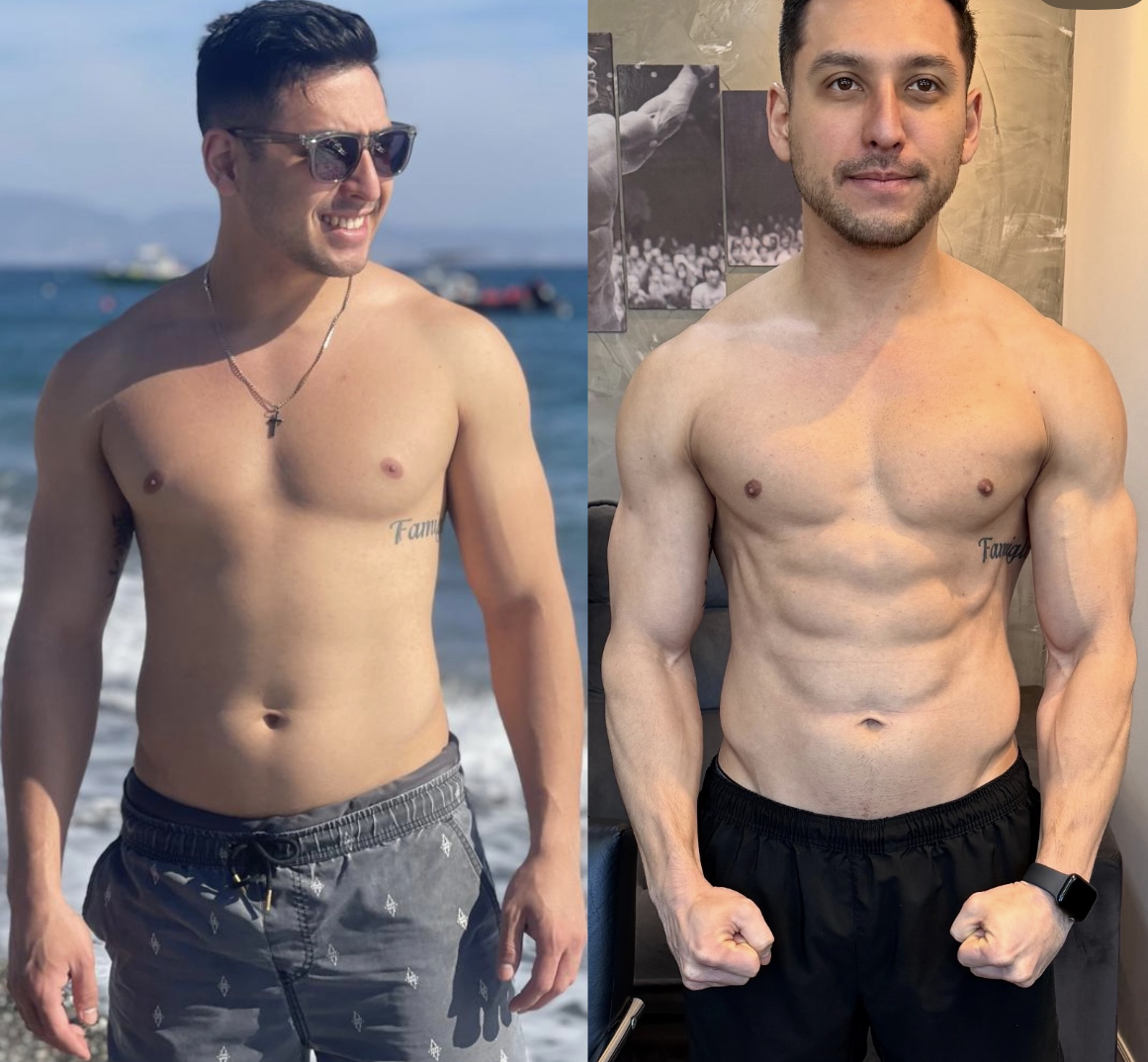 Antes e depois – aluno Rafael Tortorella